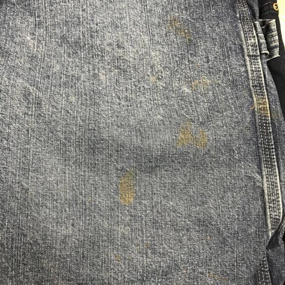 Wrangler Carpenter Shorts Mens Size 42 Blue See Stains - Picture 10 of 10